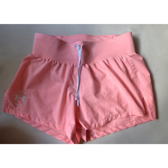 Under Armour Women's 3.5" Shorts UA Mileage Pink Shorts - Medium - Picture 1 of 5